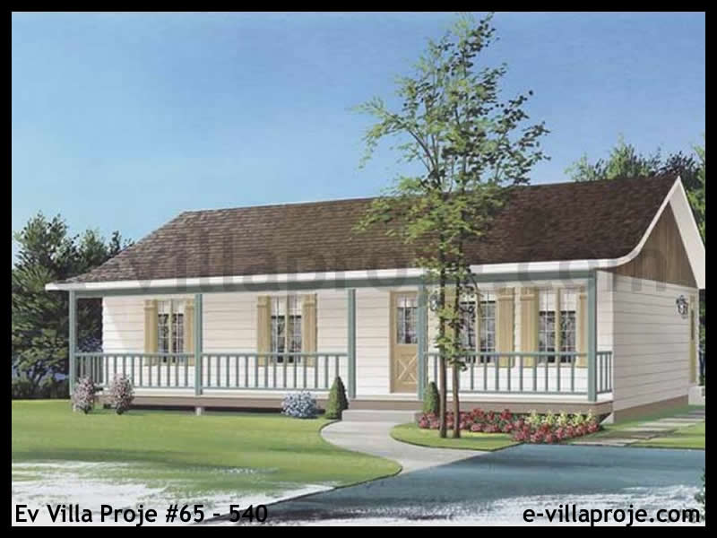 Tek Katlı 102 m² Müstakil Villa Projesi (#65-540)