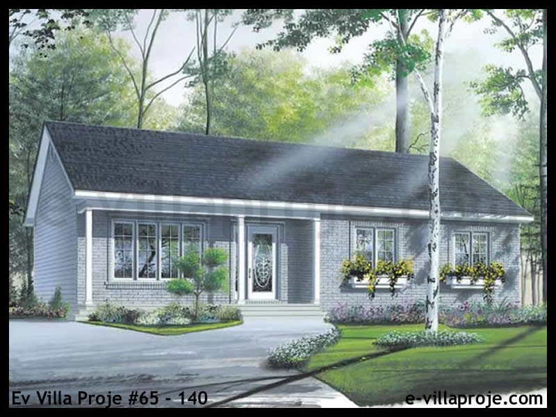 Tek Katlı 107 m² Müstakil Villa Projesi (#65-140)