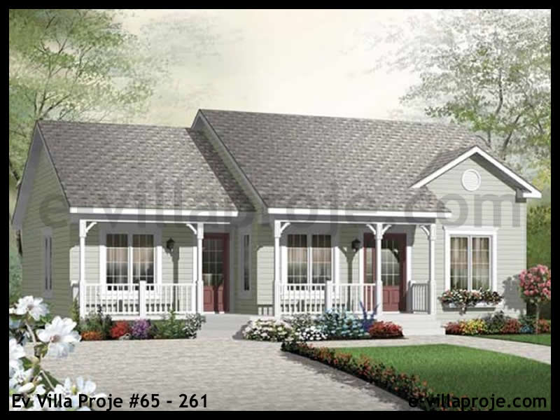 Tek Katlı 107 m² Müstakil Villa Projesi (#65-261)