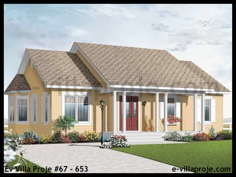 Tek Katlı 110 m² Müstakil Villa Projesi (#67-653)