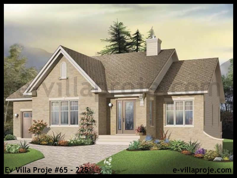 Tek Katlı 112 m² Müstakil Villa Projesi (#65-225)