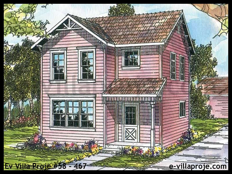 2 Katlı 120 m² Müstakil Villa Projesi (#58-467)