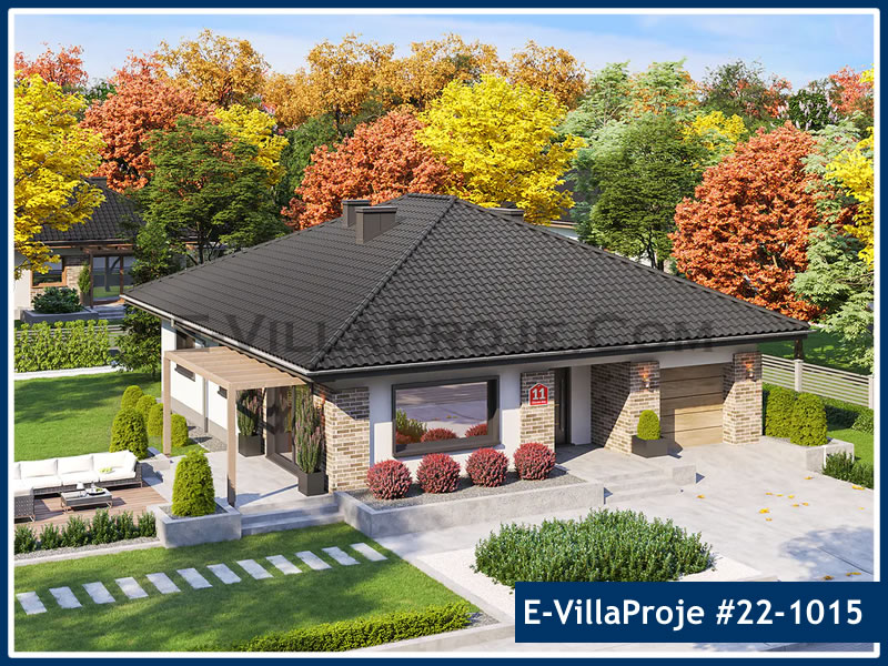 Tek Katlı 155 m² Müstakil Villa Projesi (#22-1015)