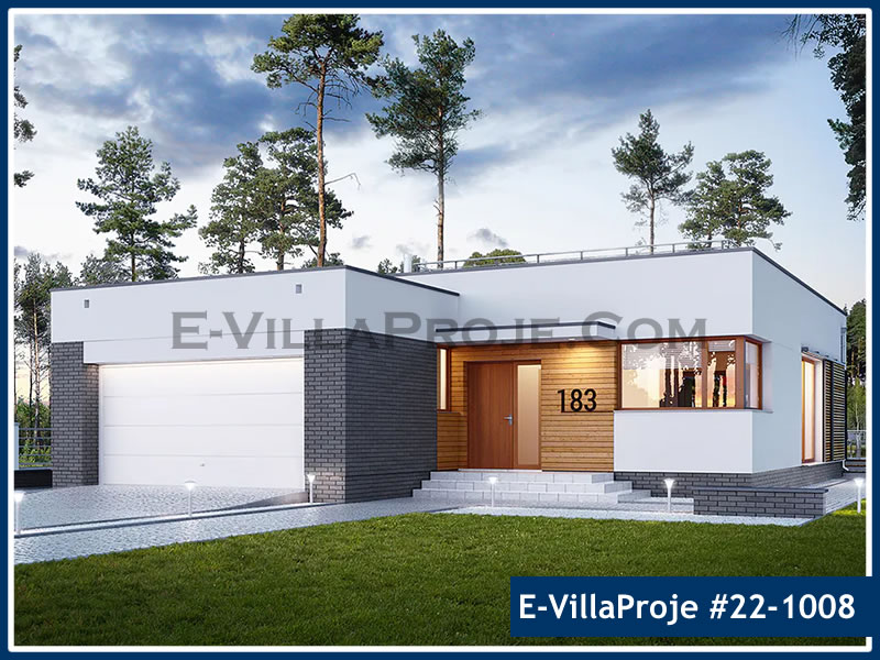 Tek Katlı 164 m² Müstakil Villa Projesi (#22-1008)