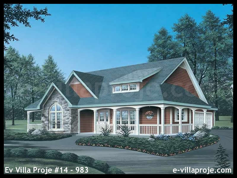 Tek Katlı 183 m² Müstakil Villa Projesi (#14-983)