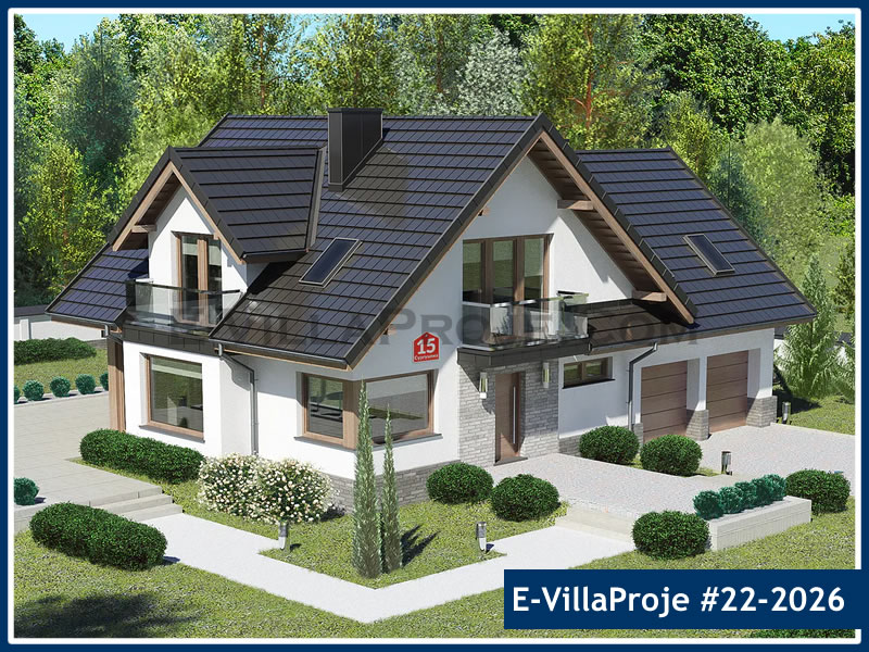 2 Katlı 203 m² Müstakil Villa Projesi (#22-2026)