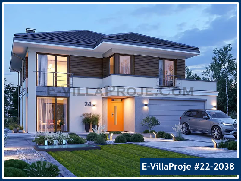 2 Katlı 222 m² Müstakil Villa Projesi (#22-2038)